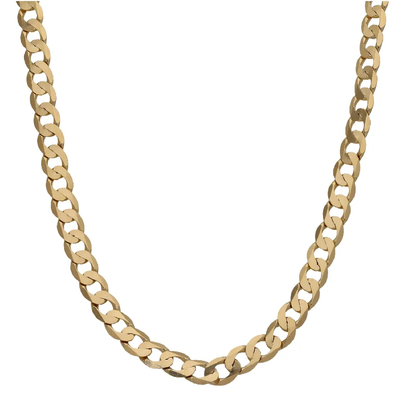 Women’s custom necklaces-9ct Gold Curb Chain 20"