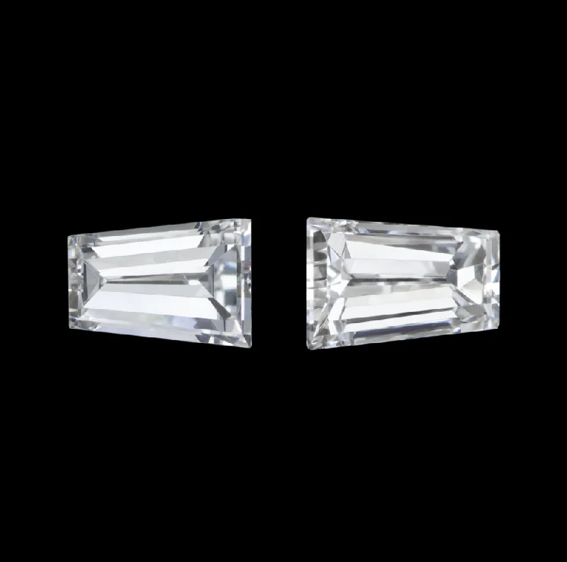 Women’s emerald cut engagement rings-NATURAL DIAMOND TAPERED BAGUETTE PAIR 0.30ct LOOSE ACCENT STONES E-F VS1-VS2