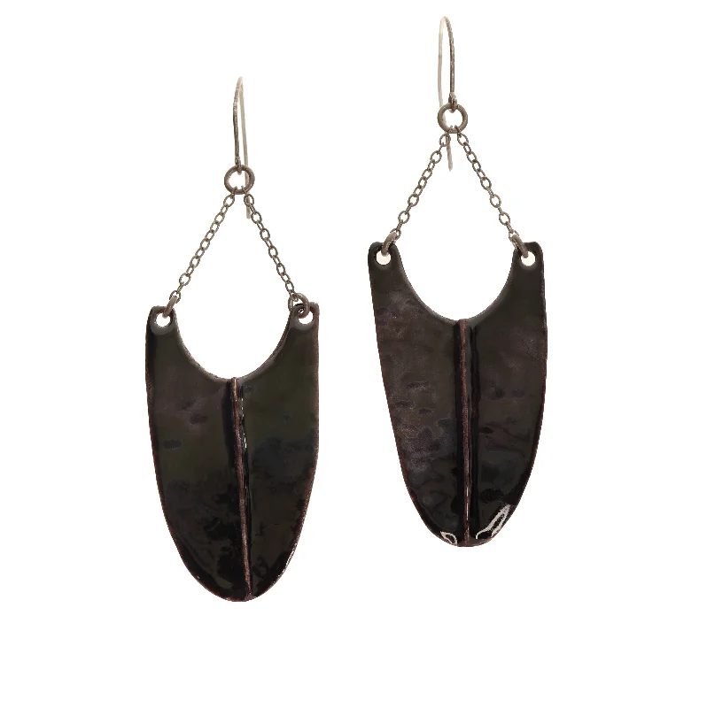 Women’s chic earrings-ENAMEL DROP EARRINGS