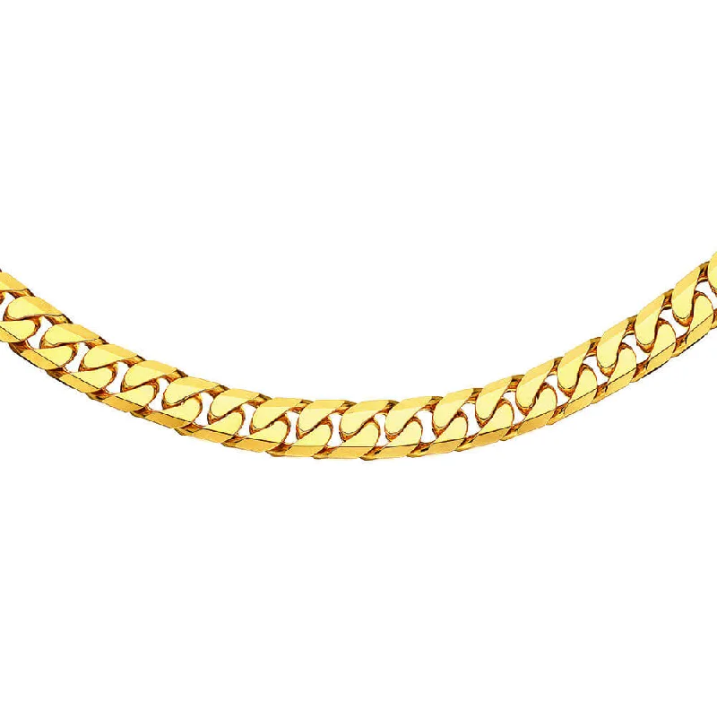 Women’s gold heart necklaces-9ct Yellow SOLID Gold Heavy Curb 55cm Chain 550 Gauge