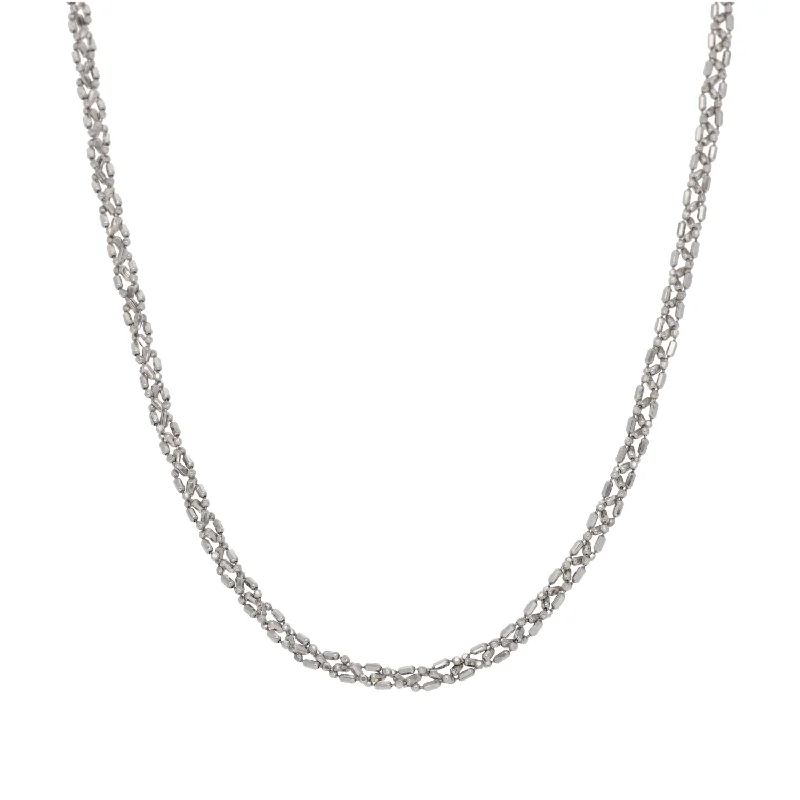 Women’s modern necklaces-9ct White Gold Other Chain 18"