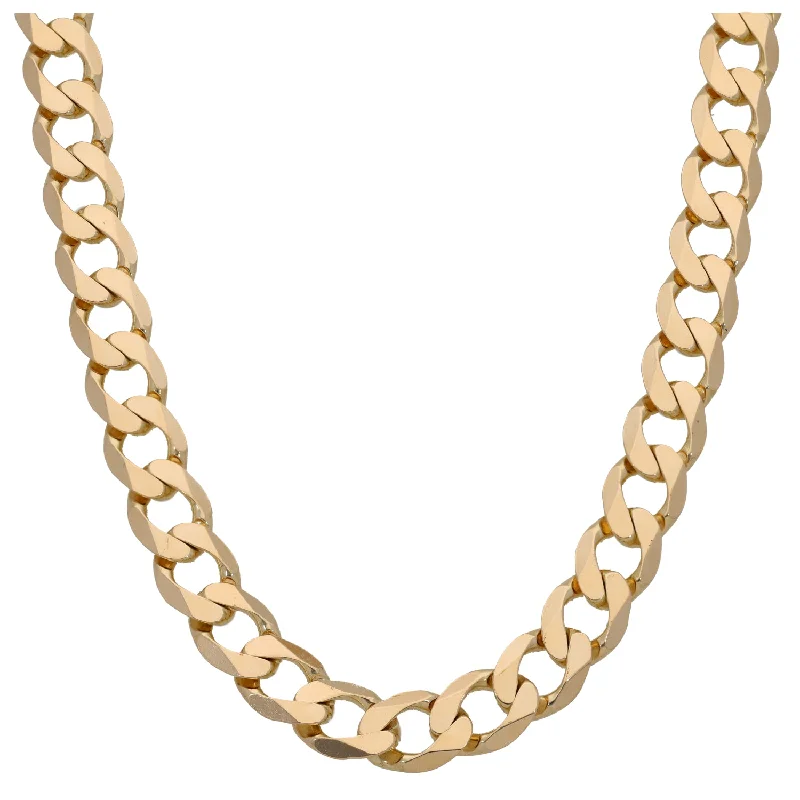 Women’s lockets necklaces-9ct Gold Curb Chain 24"