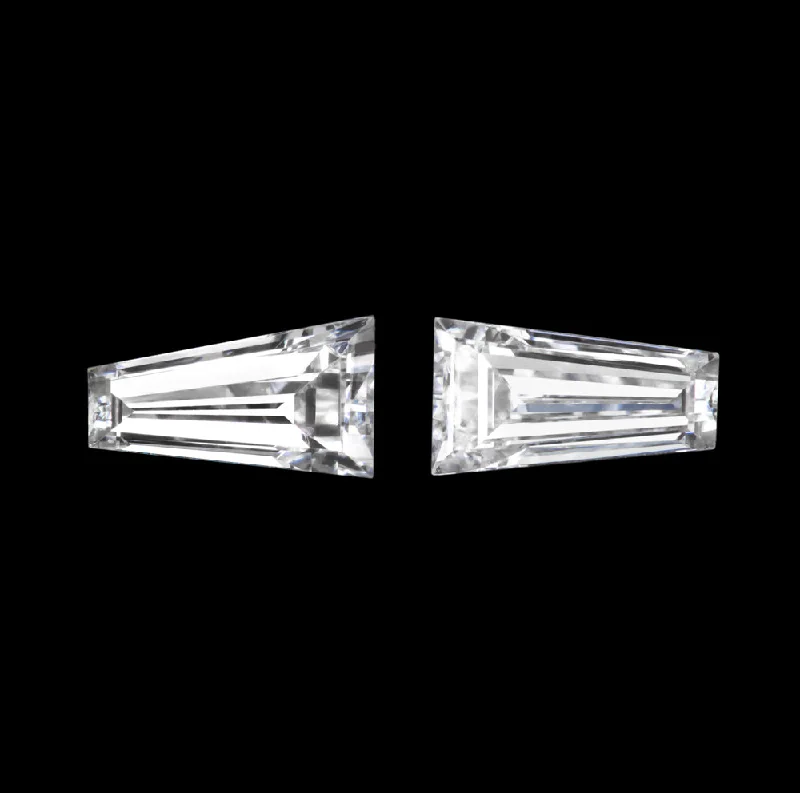 Women’s antique engagement rings-NATURAL DIAMOND TAPERED BAGUETTE PAIR 0.16ct LOOSE ACCENT STONES D-E VS2-SI1