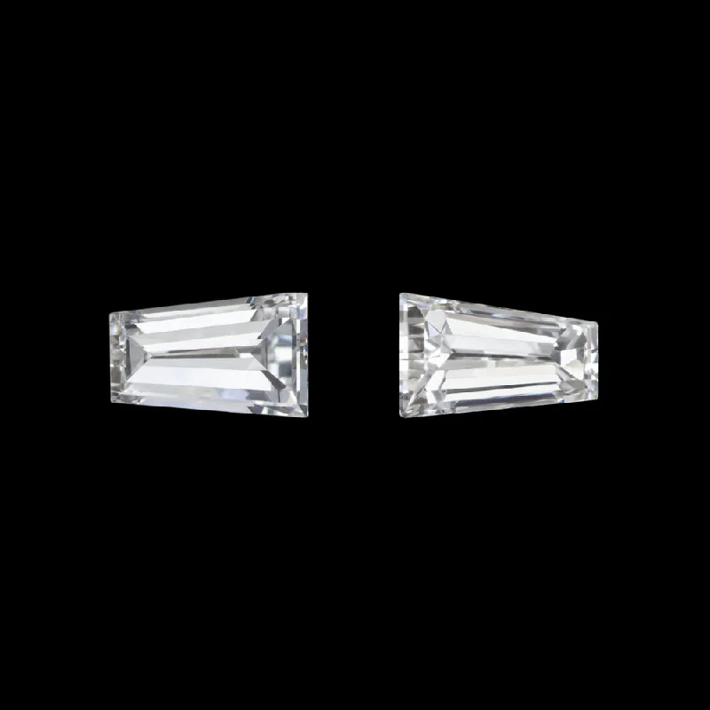 Women’s wedding and engagement rings-NATURAL DIAMOND TAPERED BAGUETTE MATCHING PAIR 0.32ct LOOSE ACCENT STONES G-H VS