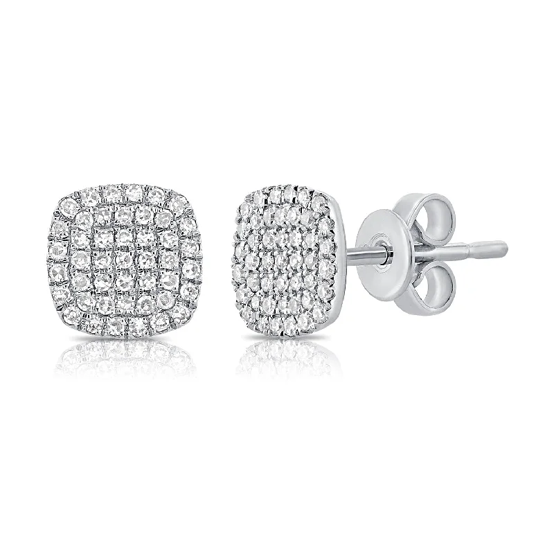 Women’s party earrings-14k Gold & Diamond Stud Earrings