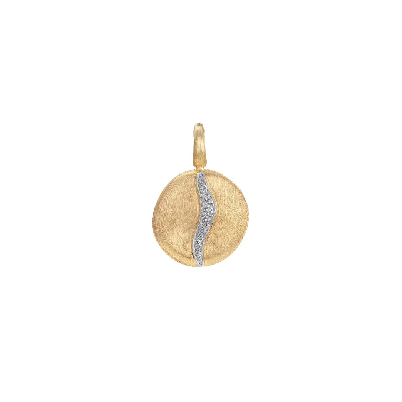 Women’s delicate silver necklaces-Marco Bicego Jaipur Collection 18K Yellow Gold Medium Diamond Accent Pendant PB2 B2 YW