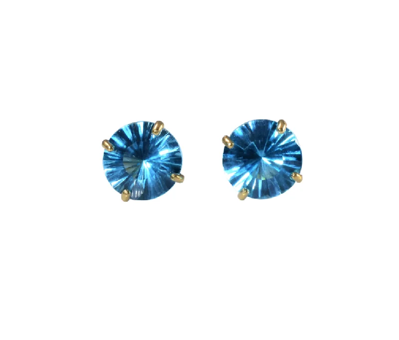 Women’s long diamond earrings-Blue Topaz Earrings | S925