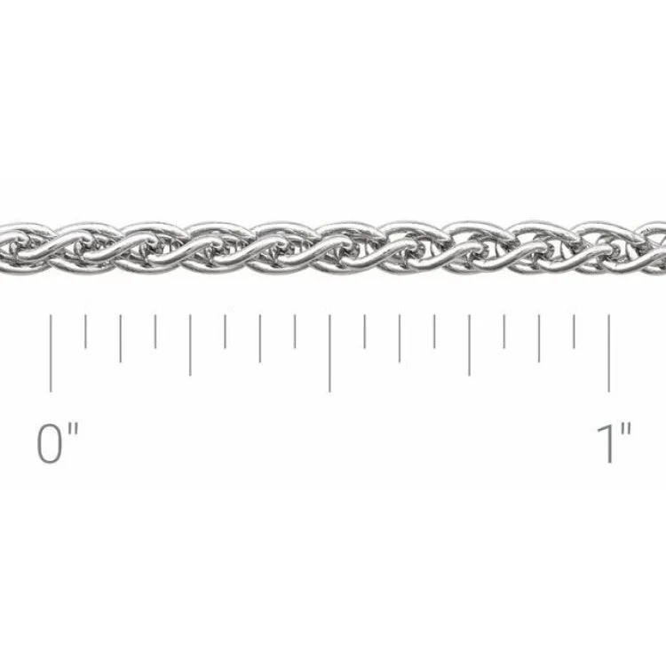 Women’s multi-strand necklaces-Sterling Silver 2.4 mm Wheat Chain by the Inch