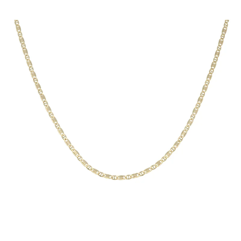 Women’s delicate silver necklaces-New 14ct Gold Anchor Kids Chain - 14"