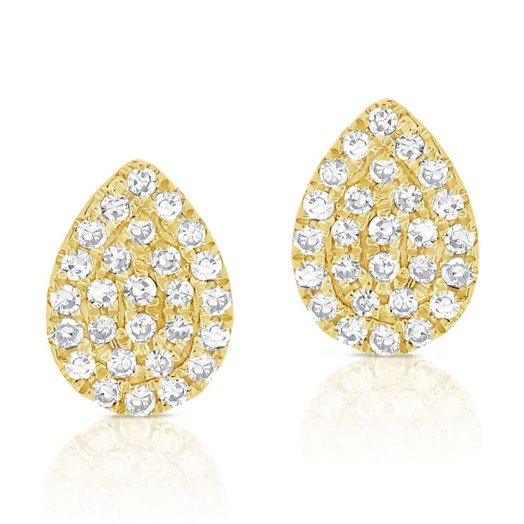 Women’s cute stud earrings-14k Gold & Diamond Stud Earrings