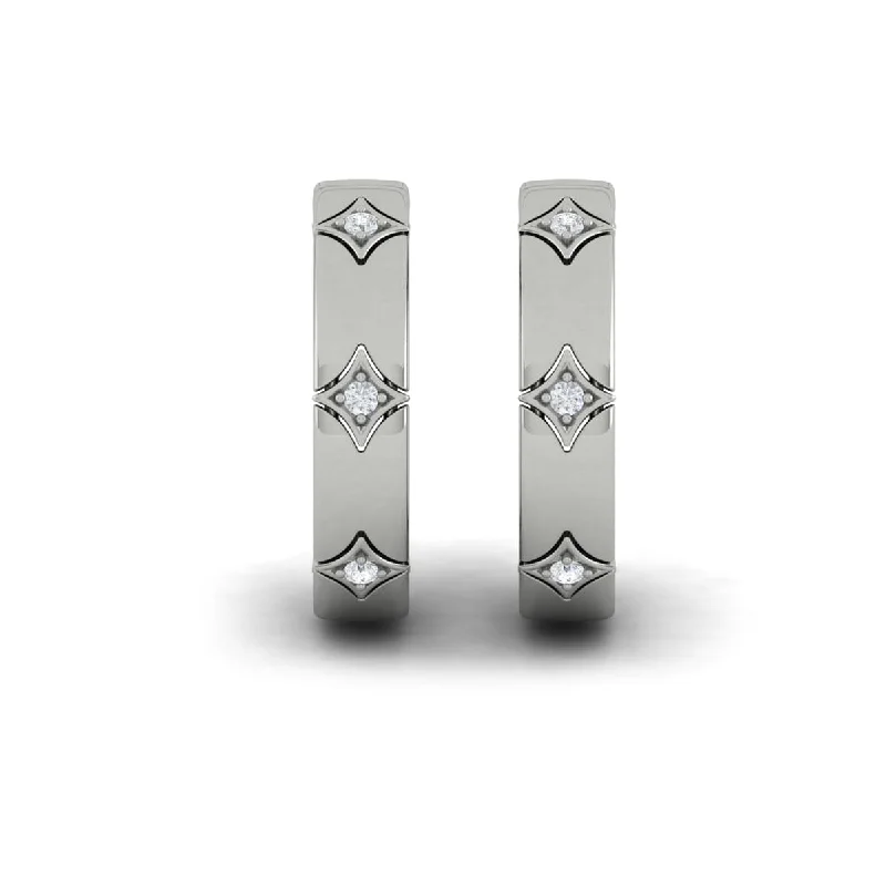 Women’s gold earrings-Diamond Vlora Star Earrings