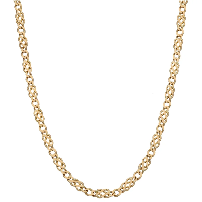 Women’s simple gold necklaces-9ct Gold Other Chain 18"