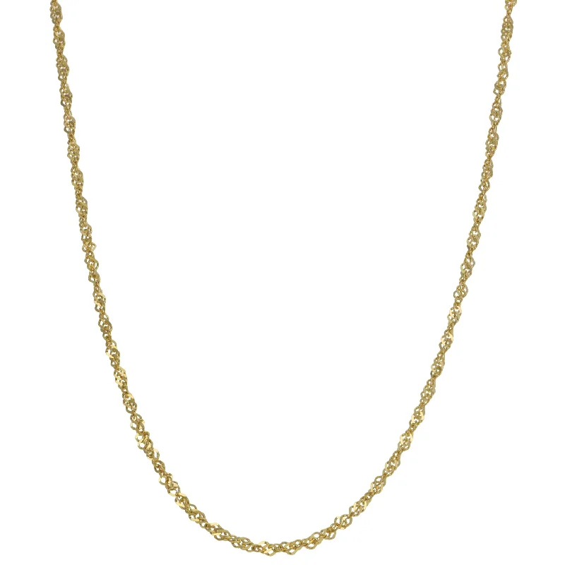 Women’s bridal jewelry necklaces-9ct Gold Other Chain 22"