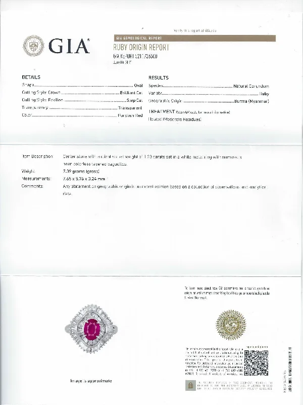 Women’s halo diamond engagement rings-BURMA RUBY DIAMOND BALLERINA RING GIA CERTIFIED PLATINUM 2.24ctw COCKTAIL BIG