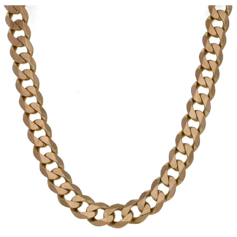 Women’s zodiac necklaces-9ct Gold Curb Chain 26"