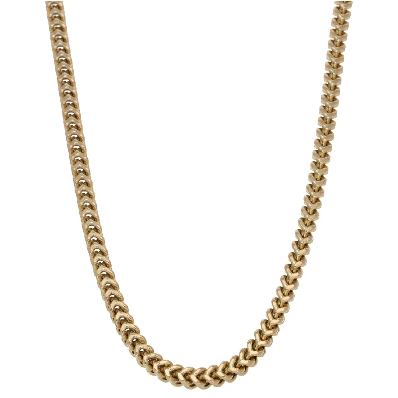 Women’s heart necklaces-9ct Gold Snake Chain 32"