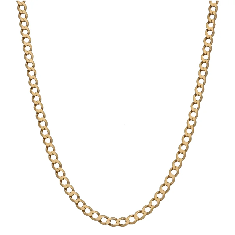 Women’s vintage necklaces-9ct Gold Curb Chain 22"