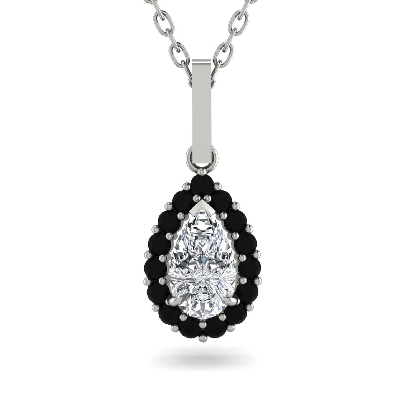 Women’s trendy charm necklaces-Diamond Tear Of Eternity Pendant - Jolene No. 33