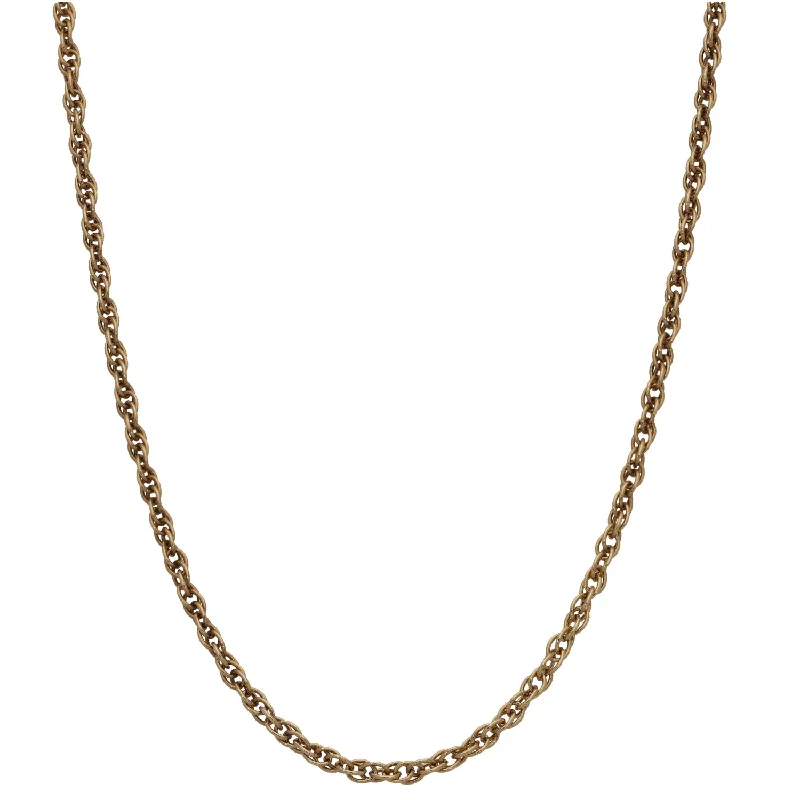 Women’s gold heart necklaces-9ct Gold Singapore Chain 18"