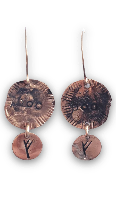 Women’s engagement earrings-TINY COIN EARRINGS