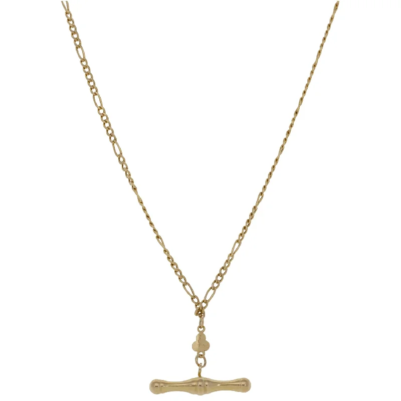 Women’s stylish necklaces-9ct Gold Figaro Chain 18"