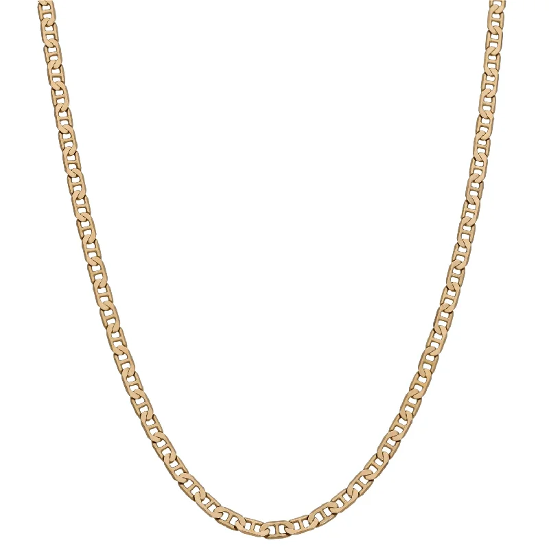 Women’s ruby necklaces-9ct Gold Anchor Chain 20"