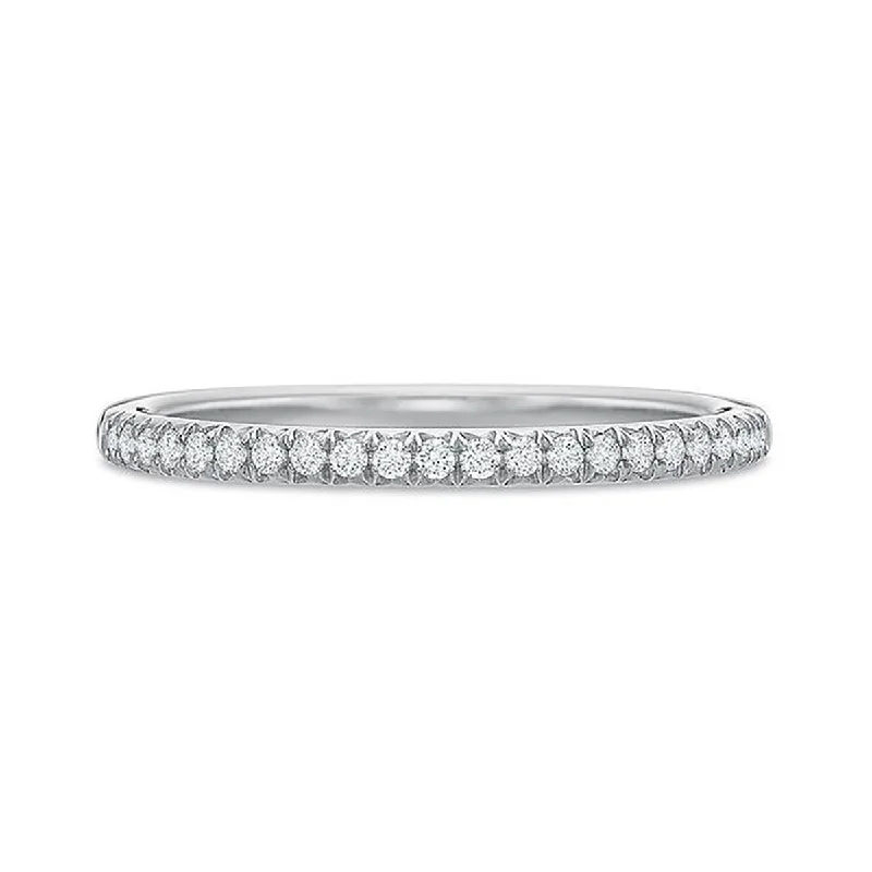 Women’s diamond engagement rings-New Aire Round Brilliant Diamond Eternity Band