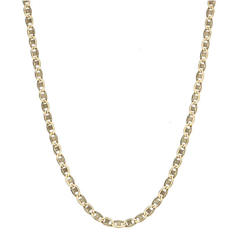 Women’s elegant necklaces-9ct Gold Anchor Chain 20"