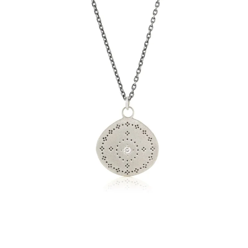 Women’s crystal necklaces-Nostalgia Pendant with Diamond