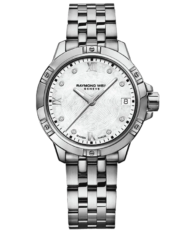 Women’s engagement rings for small hands-Raymond Weil Tango Classic Ladies Diamond Dial Steel Quartz Watch 5960-ST-00995