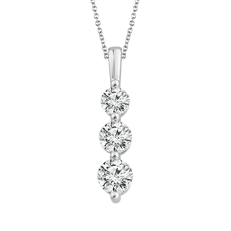 Women’s chunky necklaces-Diamond Fashion Pendant 0.75 ct tw 14k White Gold