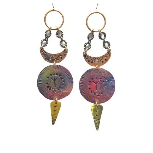 Women’s sapphire earrings-TALISMAN EARRINGS