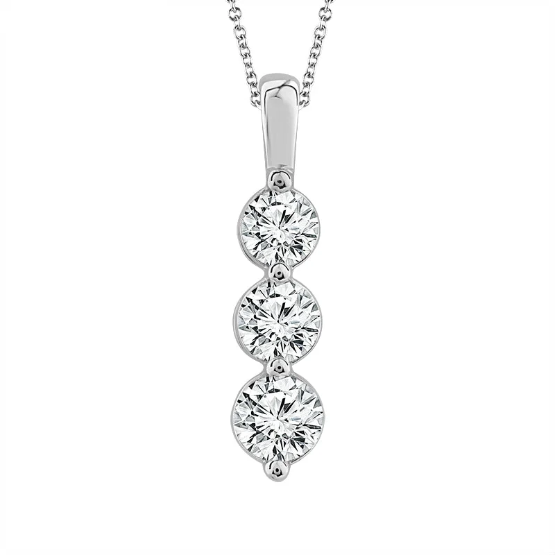 Women’s cubic zirconia necklaces-Diamond Fashion Pendant 0.5 ct tw 14k White Gold