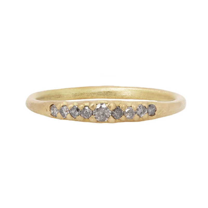 Women’s polished rings-Louise ring in grey