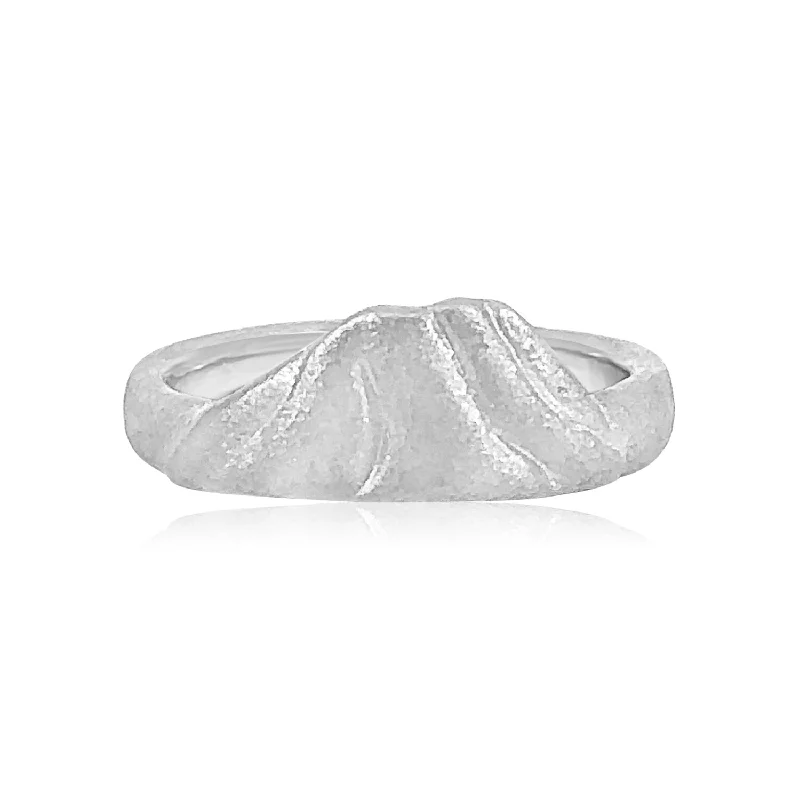 Women’s stackable rings-White Gold Rainier Ring