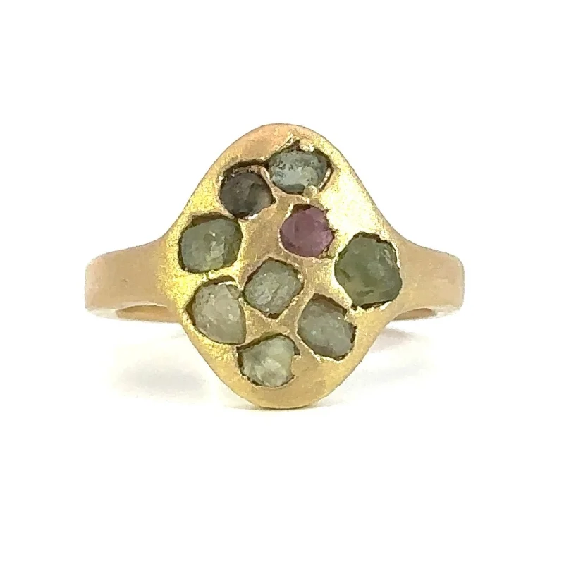 Women’s artistic rings-Montana Mosaic Ring