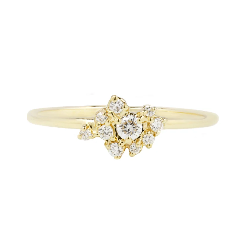 Women’s custom-designed rings-Helen Cluster Ring