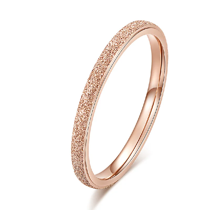 2mm Rose Gold