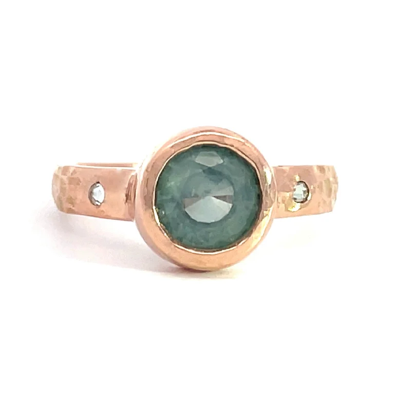 Women’s solitaire rings-Dusky Sea Ring